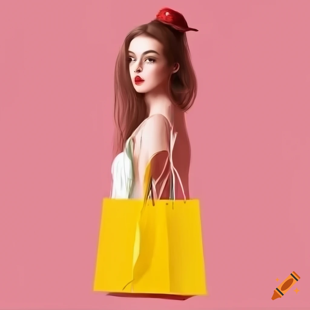 Silhouette girl shopping Stock Vector Image & Art - Alamy