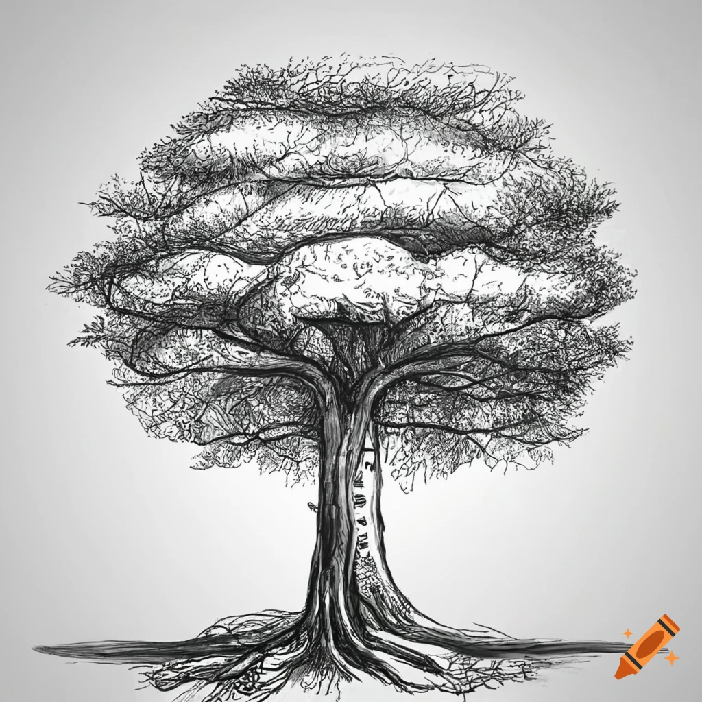 Beautiful Tree With Pencil Combined Into A Symbol, Landscaping Design  Royalty Free SVG, Cliparts, Vectors, and Stock Illustration. Image  137642070.