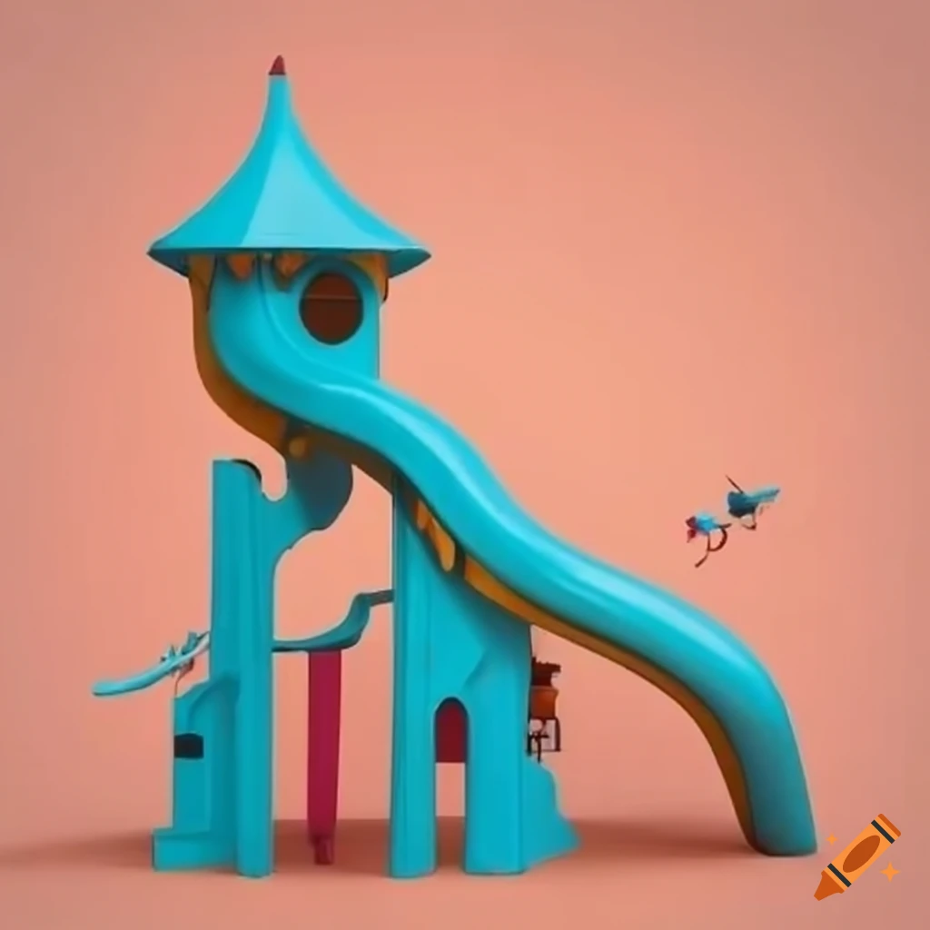 colorful and surreal playground