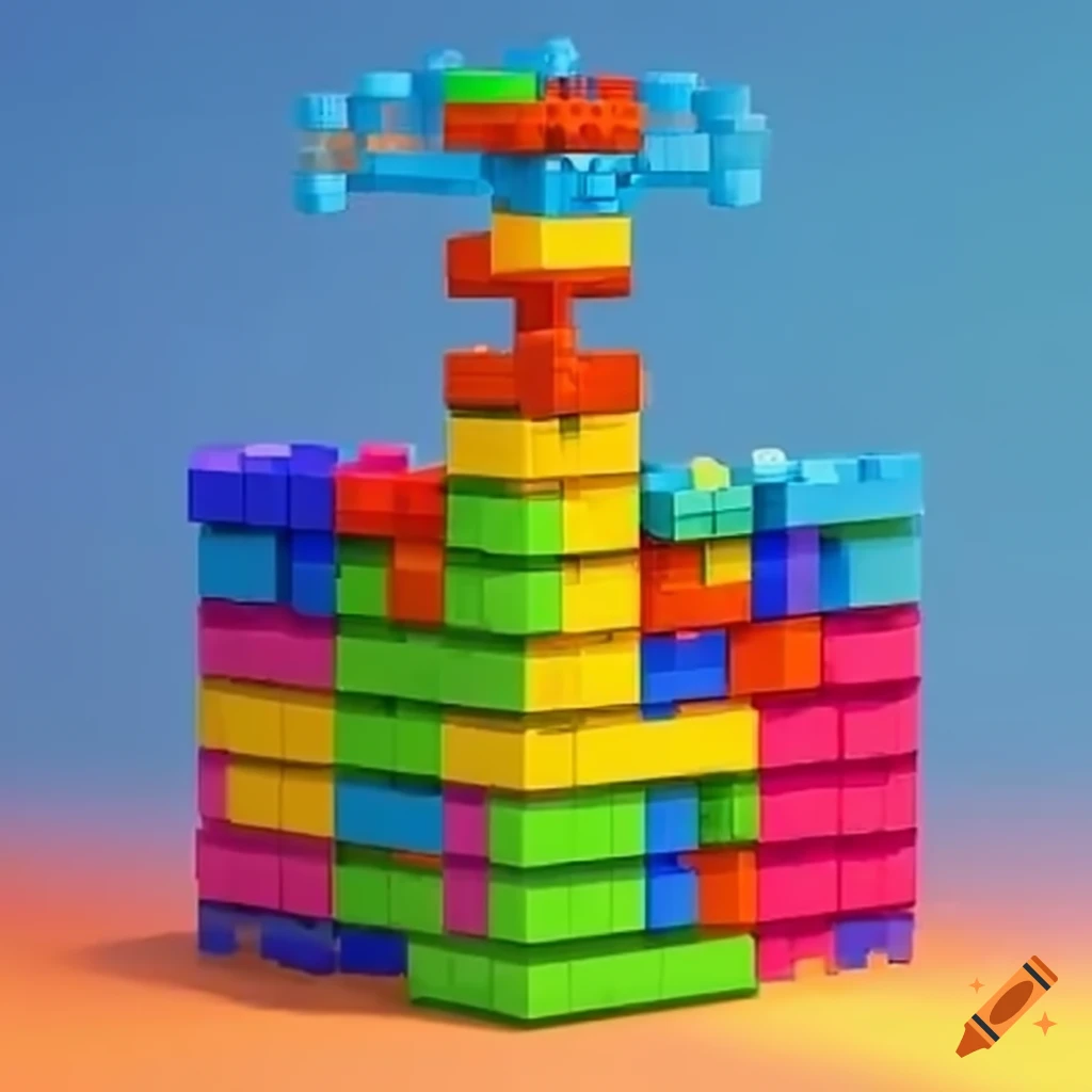 Screenshot of a rich blockbuilding adventure game