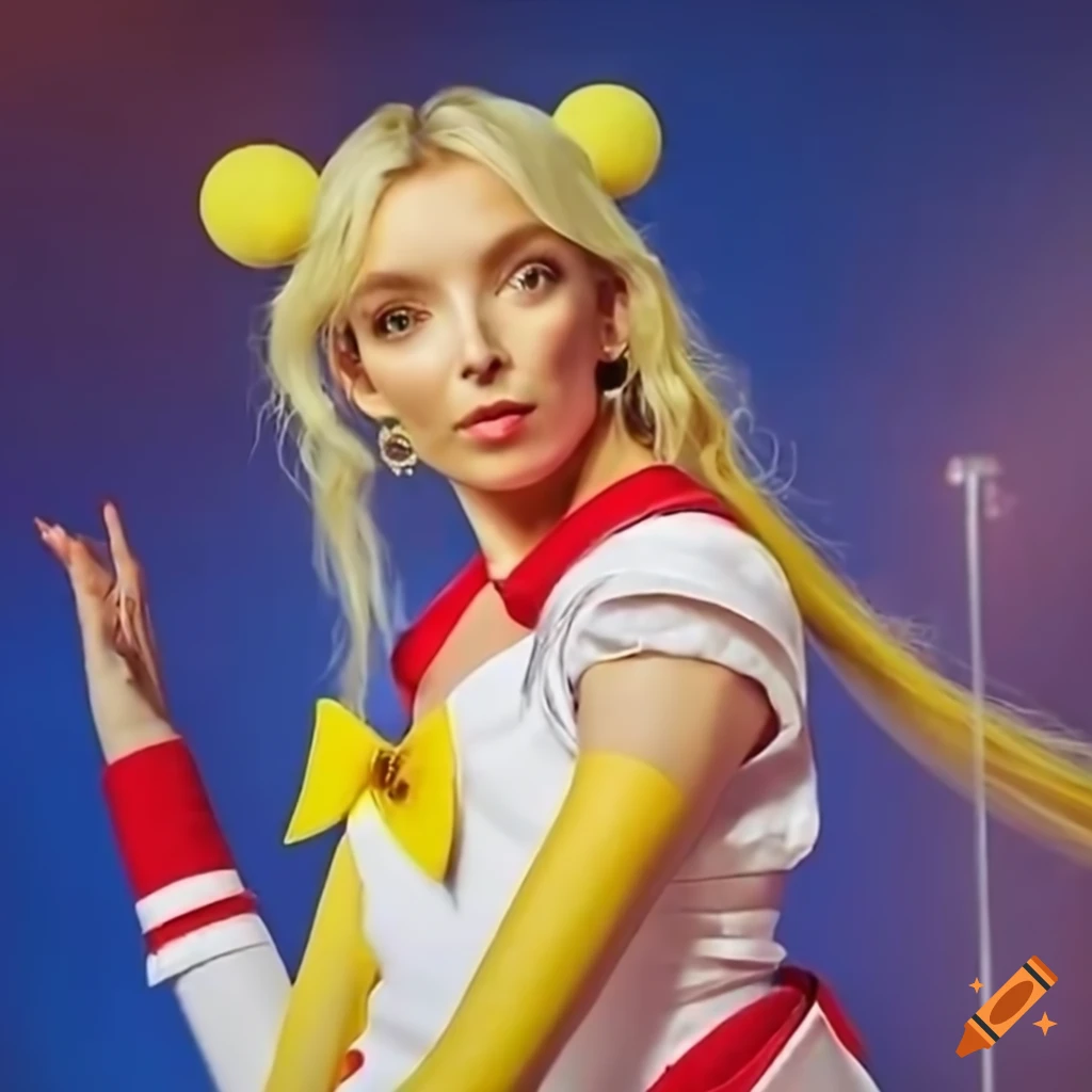 Jodie comer in sailor moon cosplay on Craiyon