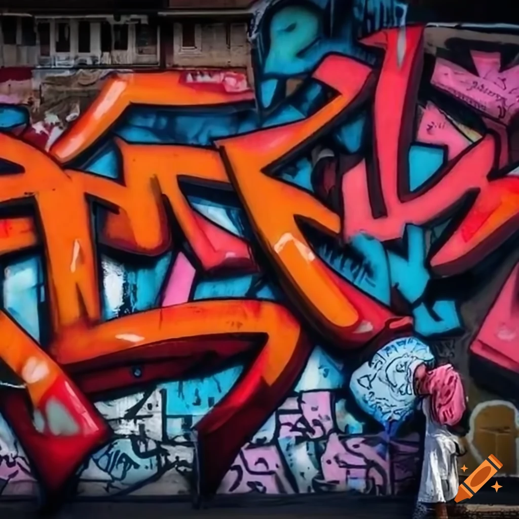 Graffiti art with the words mister wong on Craiyon