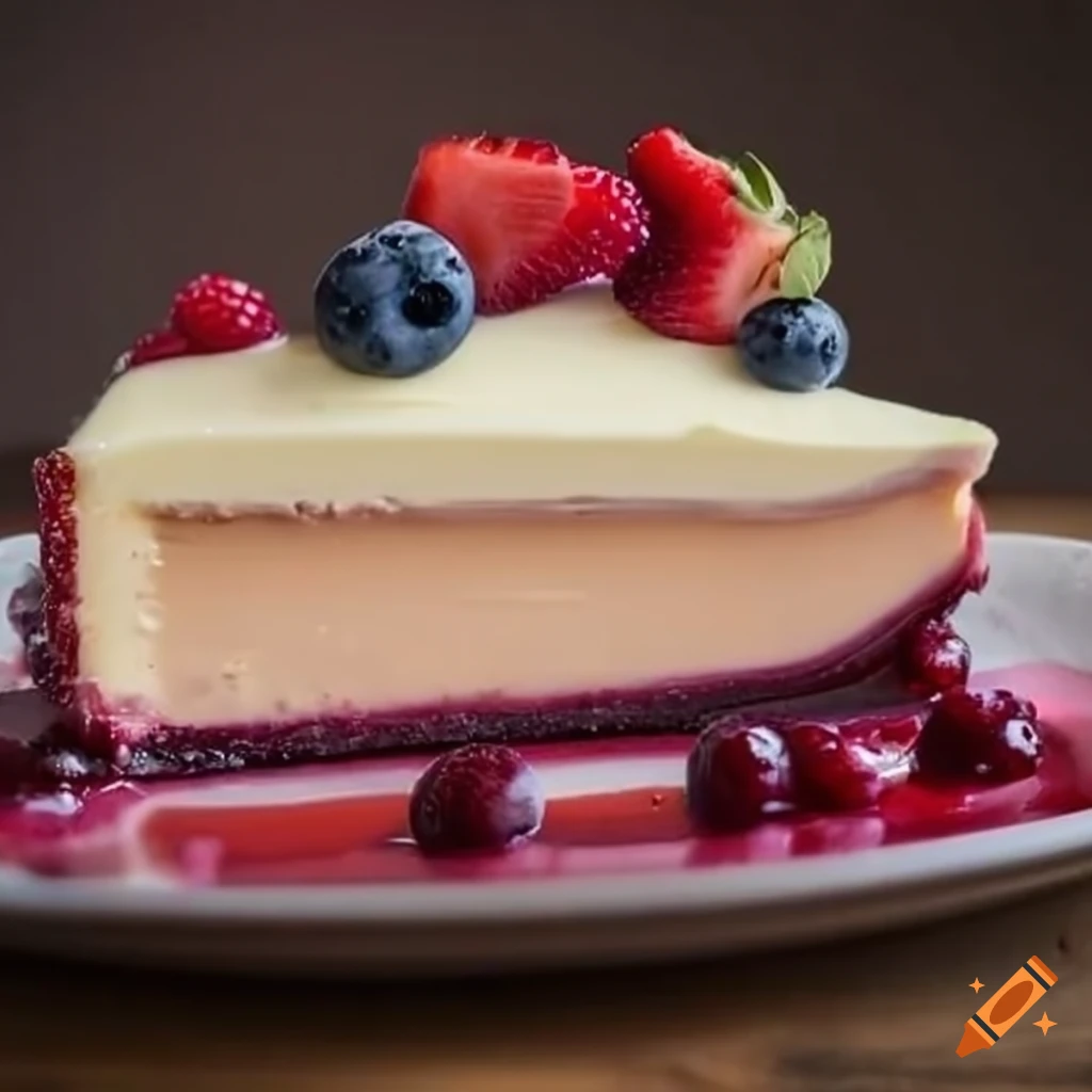 Strawberry cheesecake dessert on Craiyon
