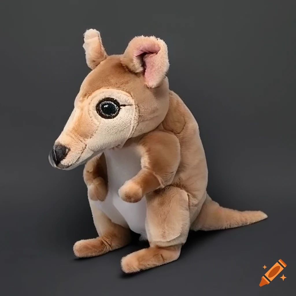 plush toy of a Tasmanian Pademelon caricature