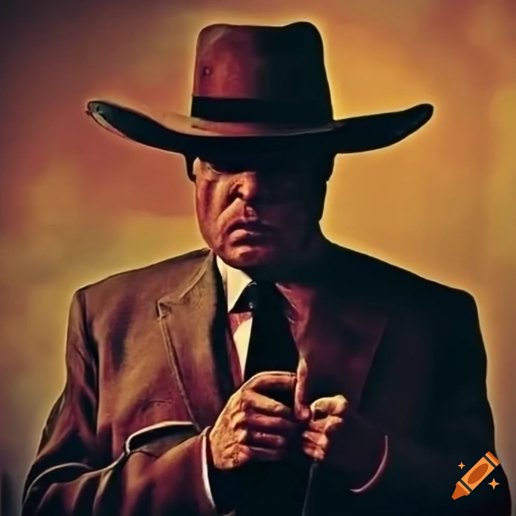 image of a farm in Texas with American mafia theme