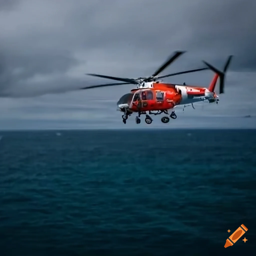 United States Coast Guard helicopter near Santa Rosa Island