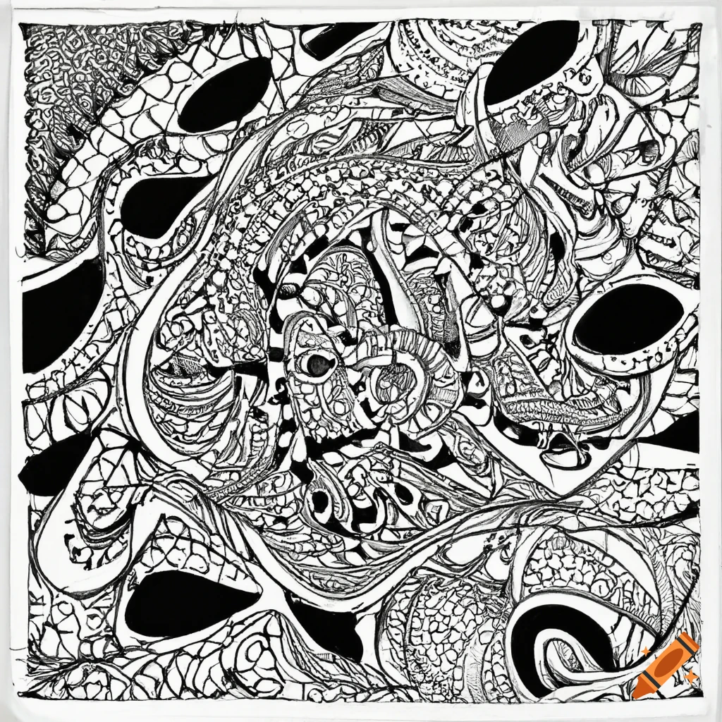 Psychedelic Coloring Book: Dark Creatures and Mystical Art – Ninefold Design