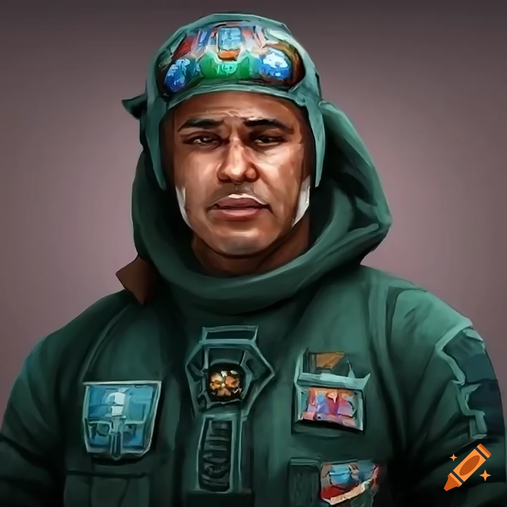 realistic portraits of Mechwarrior pilots