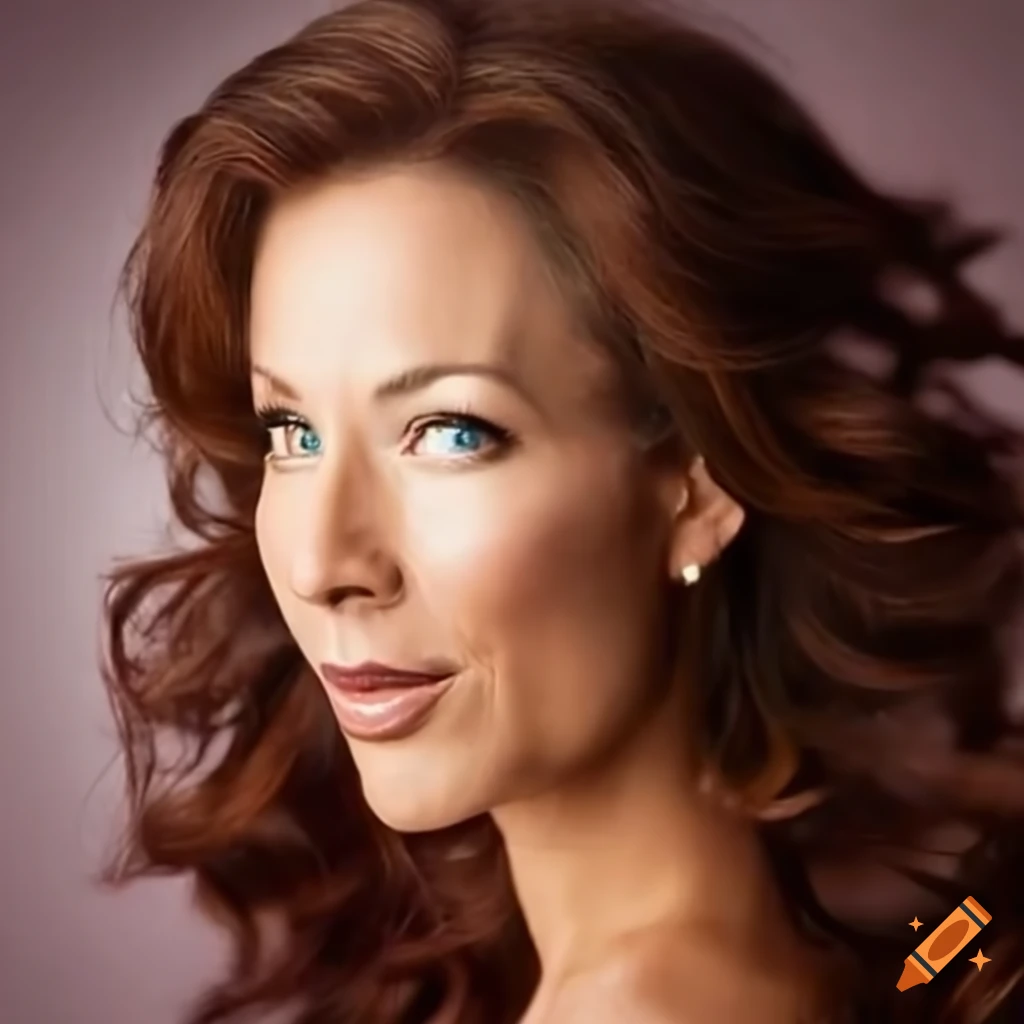 Close-up portrait of darya folsom on Craiyon