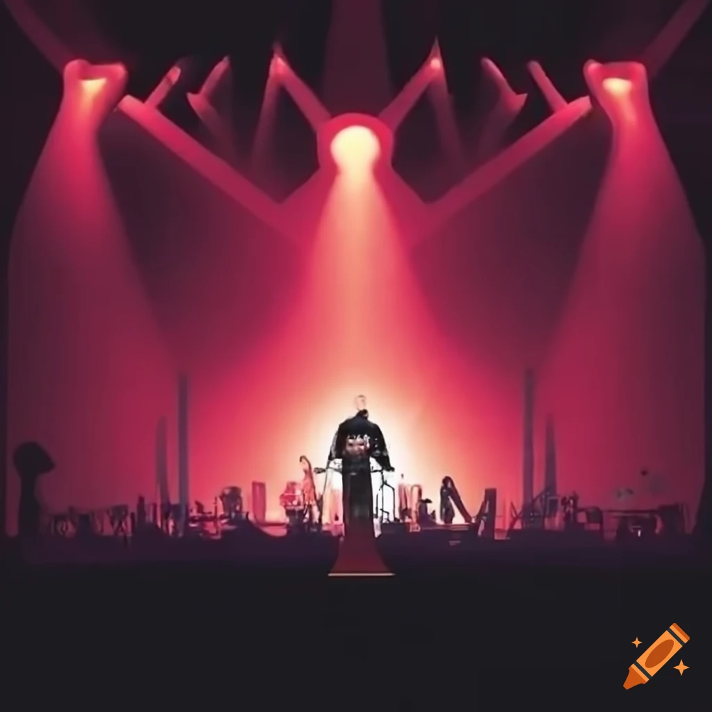 microphone on a big stage