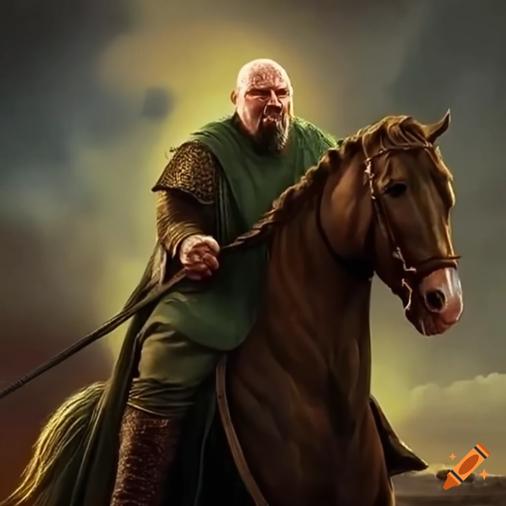 Martin luther king depicted in knight armor on Craiyon