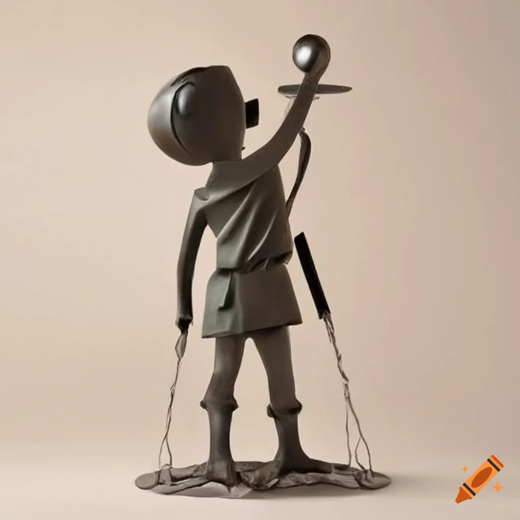metal sculpture inspired by Zelda game