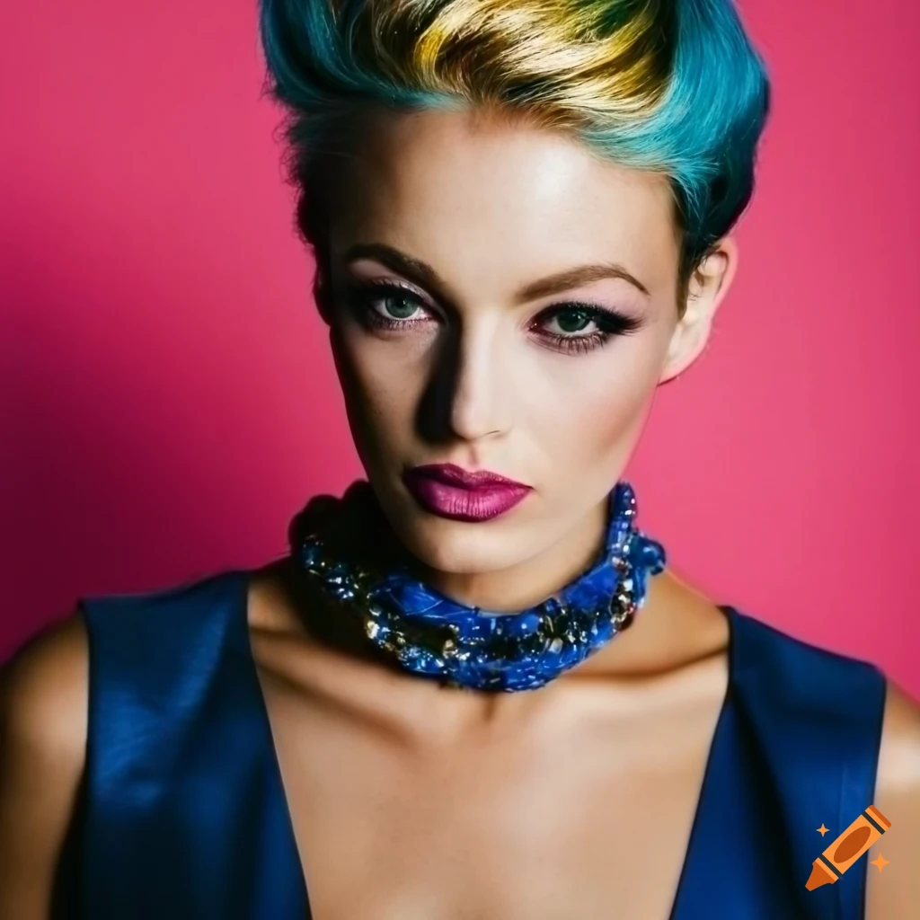 Vibrant highfashion portrait by jimmy marble on Craiyon