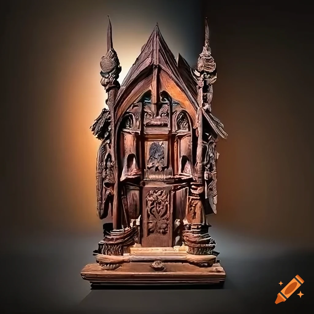 detailed architectural carving of Lon Lon Ranch