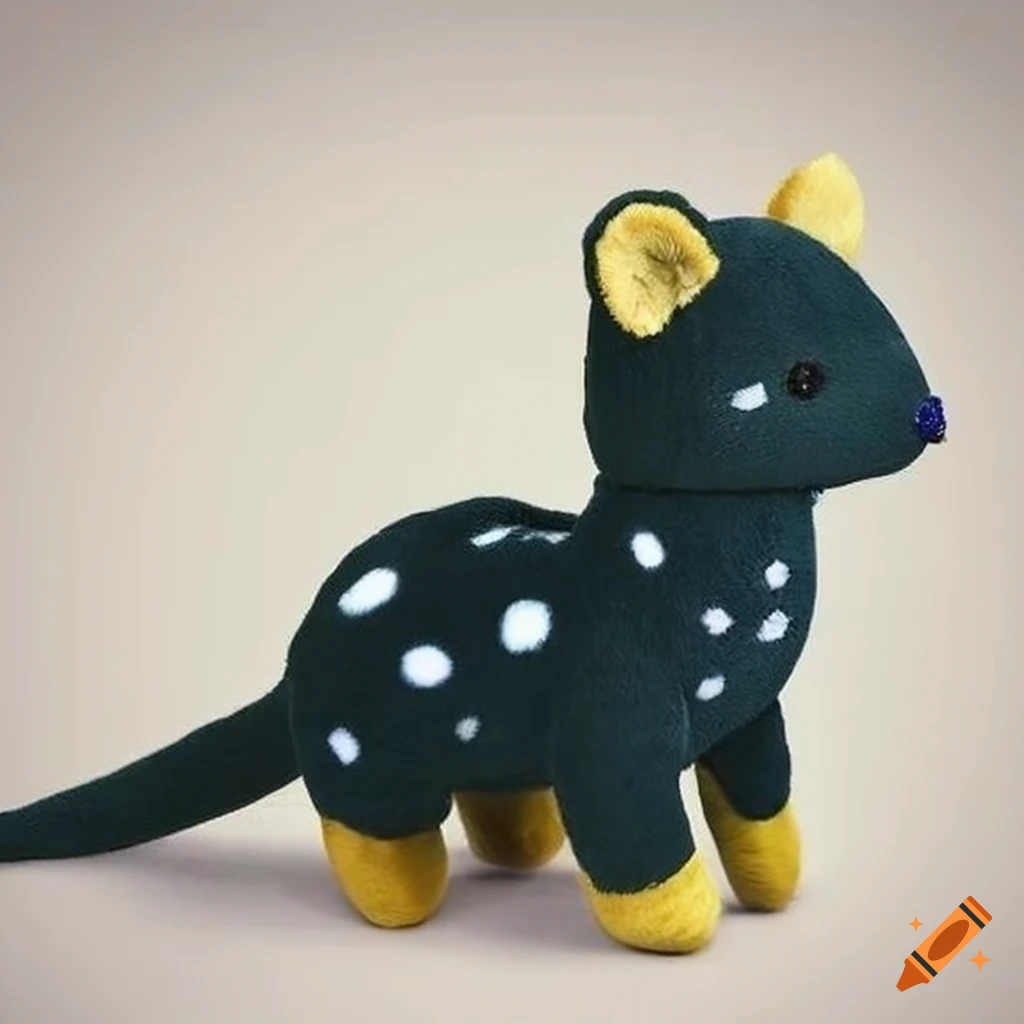 kawaii styled quoll plush toy