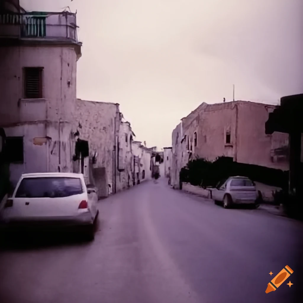 dreamy photo of a suburban road in Puglia
