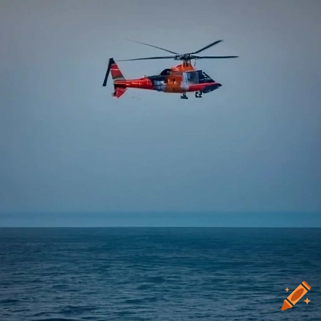 United States Coast Guard helicopter near Santa Rosa Island