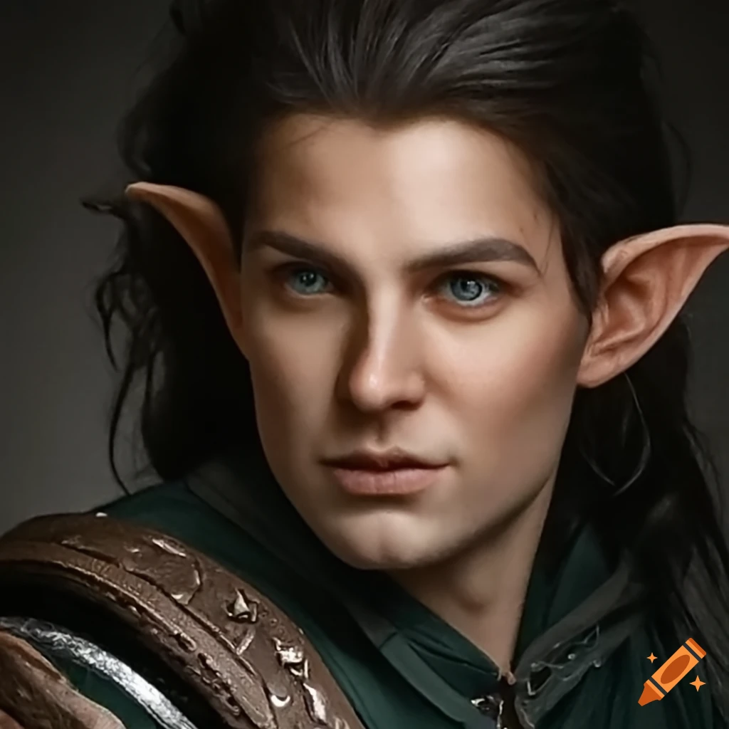 close up photo of a hyper-realistic elf