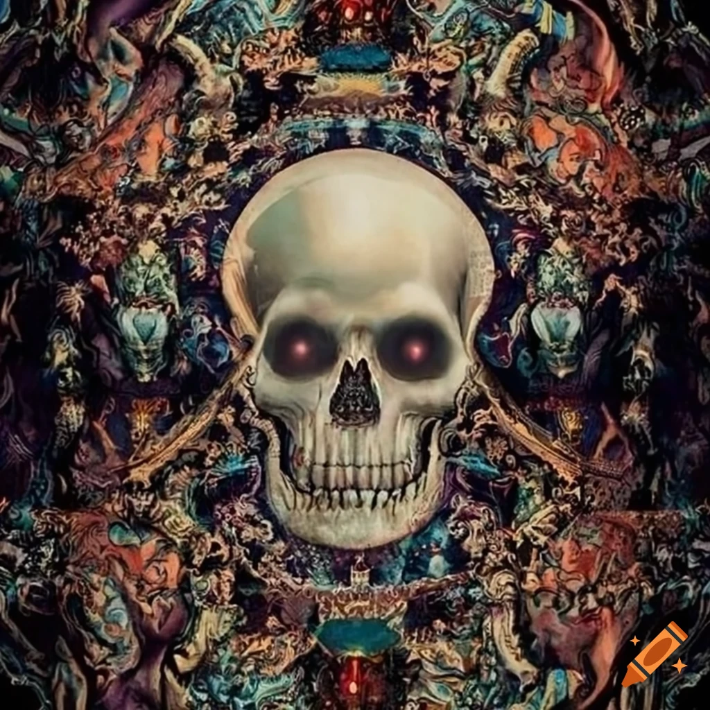 tapestry depicting the global death oligarch