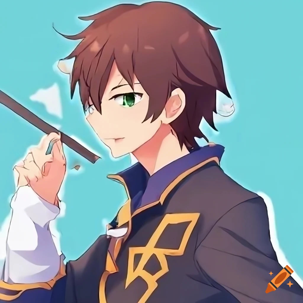 Cosplay of kazuma from konosuba in a suit