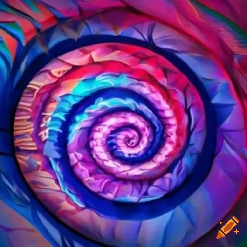 Moon and fibonacci spiral artwork for a unique tattoo design, simple dising  on Craiyon