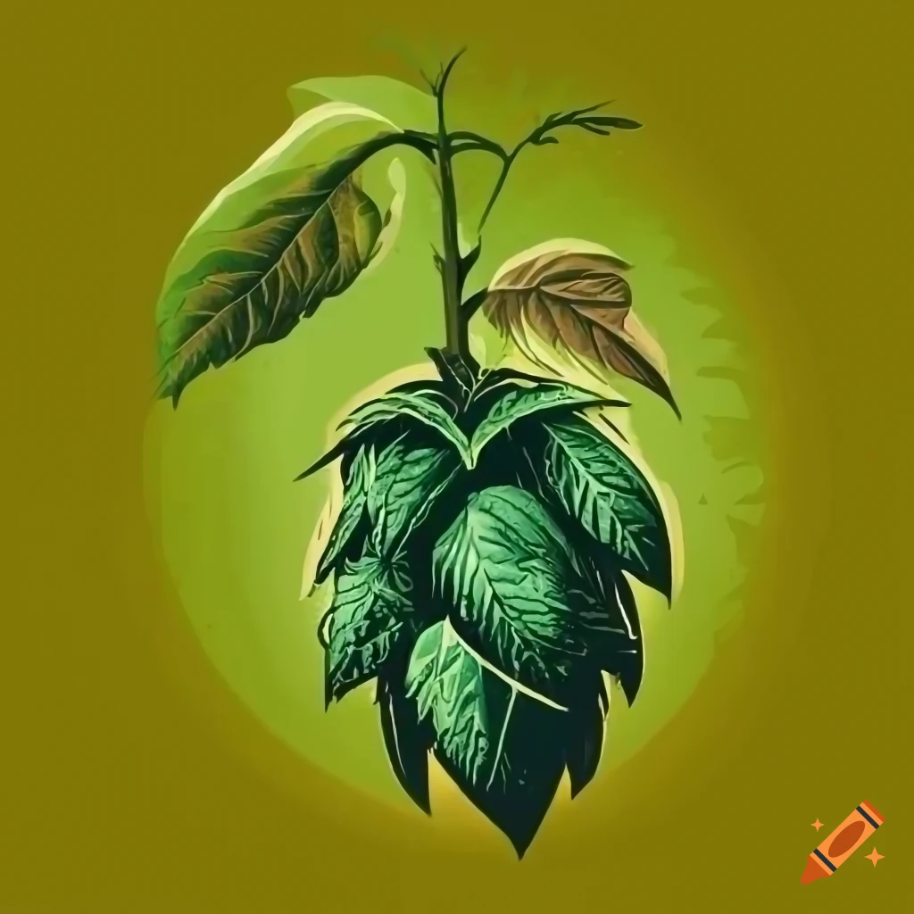 logo of a hop plant