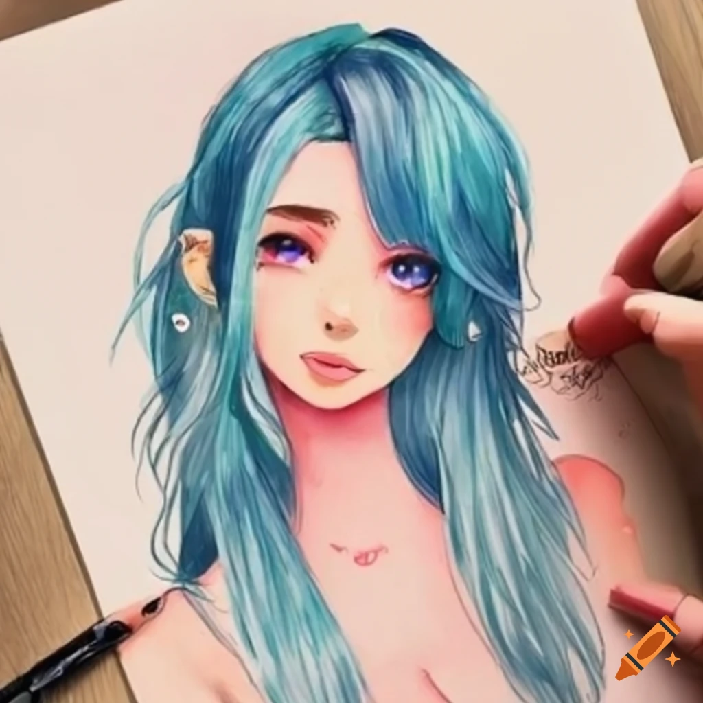 How to Draw a Beautiful Anime Girl Step by Step - AnimeOutline | Anime  drawings for beginners, Anime girl drawings, Girl drawing easy