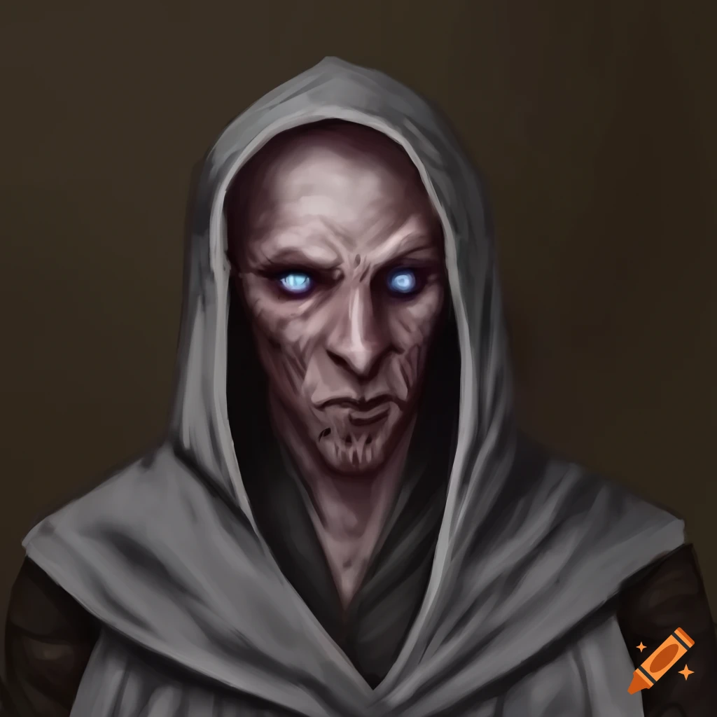 dark robed NPC character for D&D session