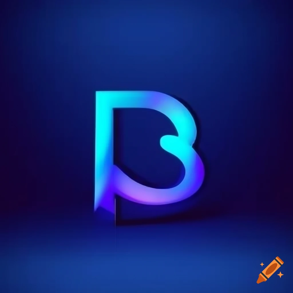 Stylish profile picture with blue gradient initials bp