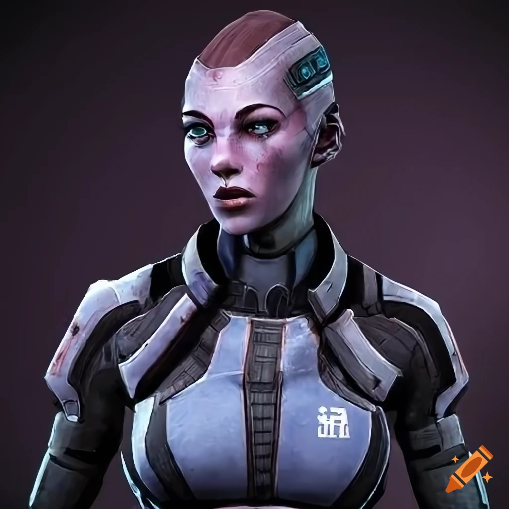 Female Character From Mass Effect Game On Craiyon 