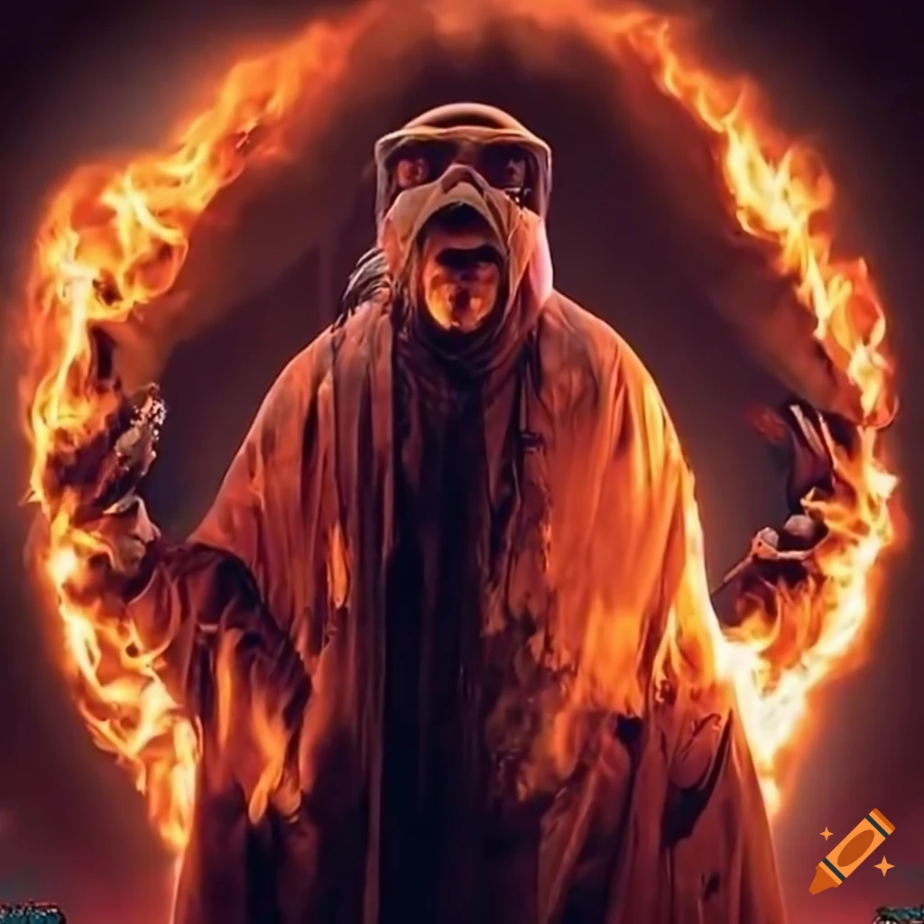 Vibrant ring of fire at security bsides conference on Craiyon