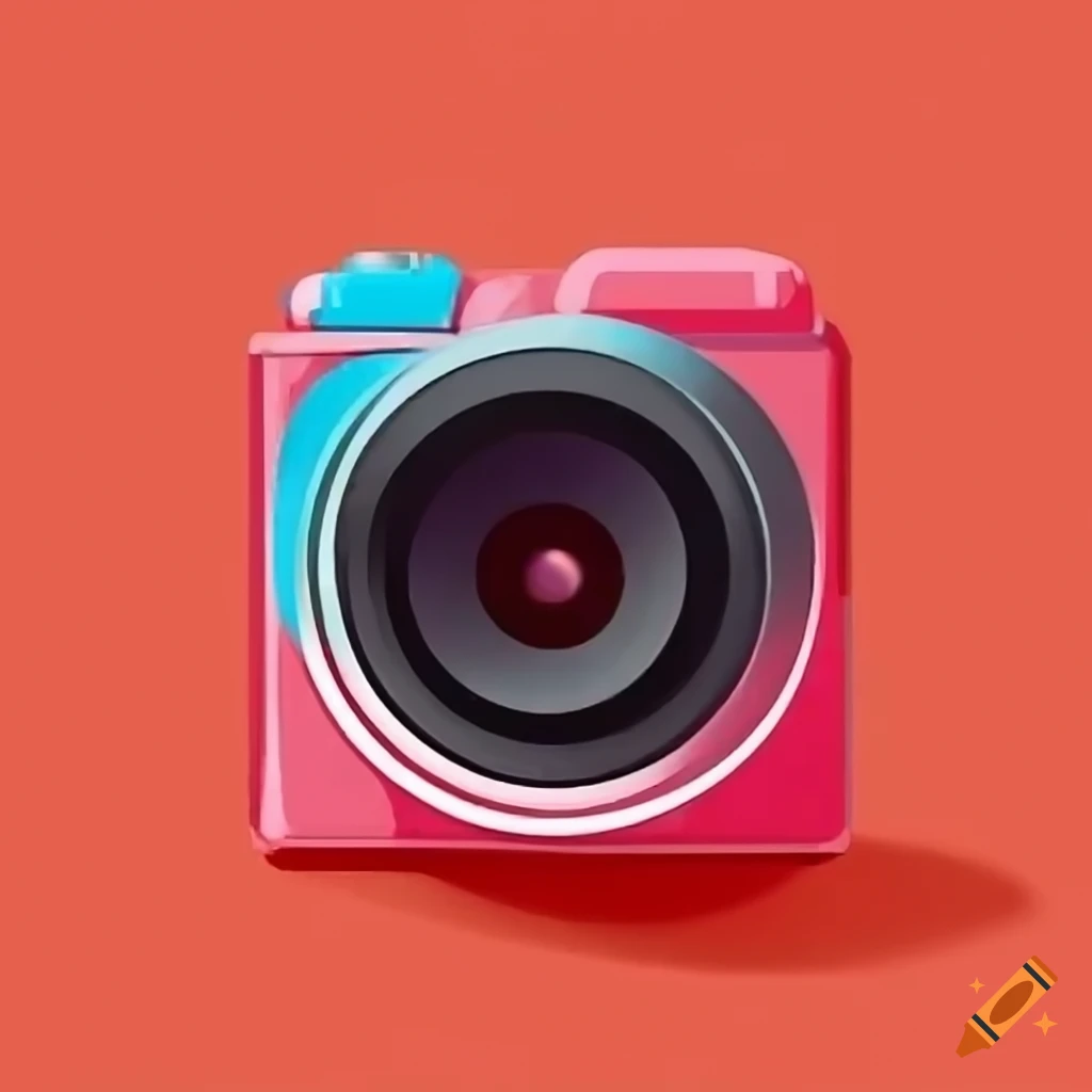 Vintage Camera Icon With Candy Effects On Craiyon