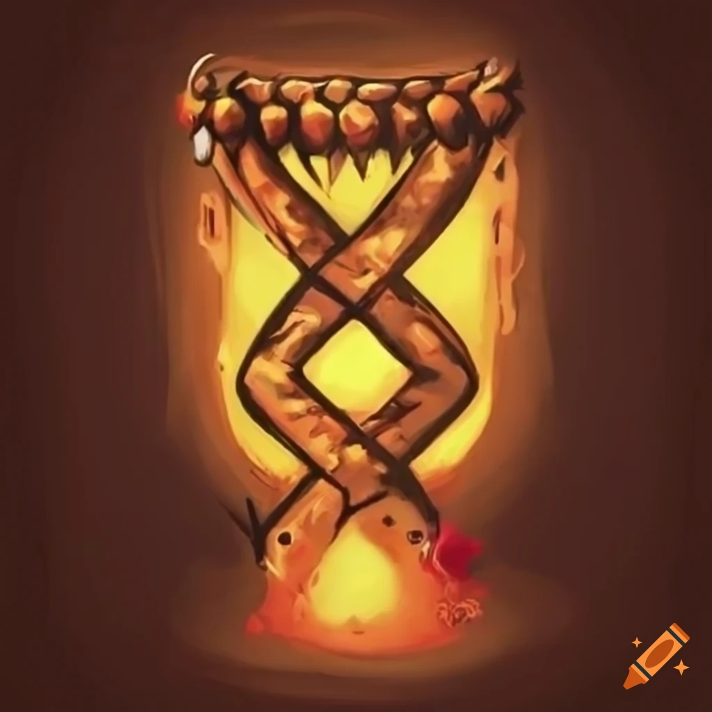 logo design with viking hydromel rune symbol