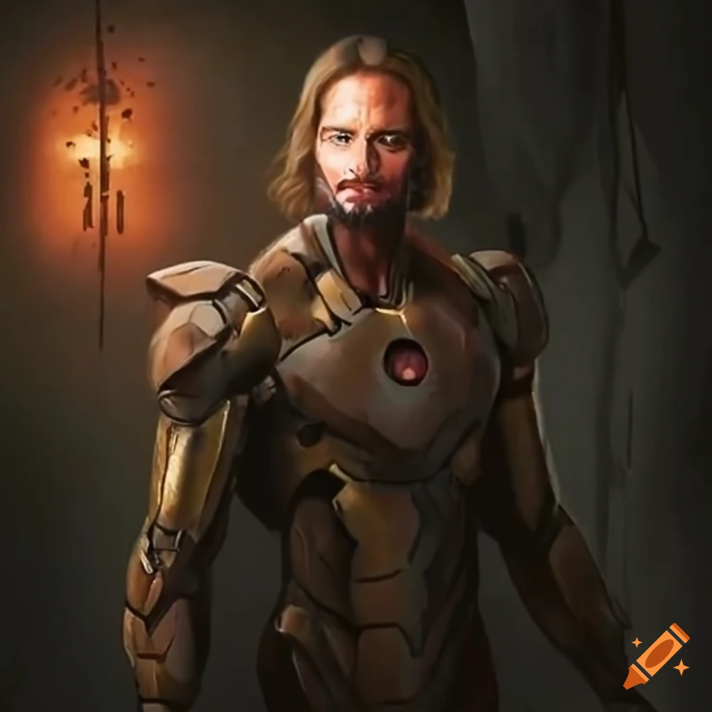 Josh Holloway posing as Iron Man on a pirate ship