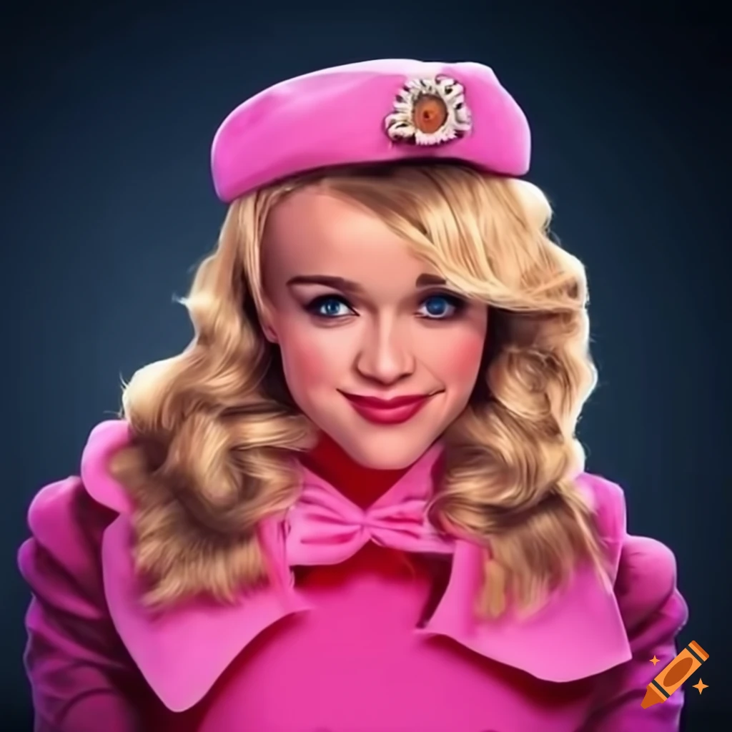 Fantasy character in legally blonde cosplay on Craiyon