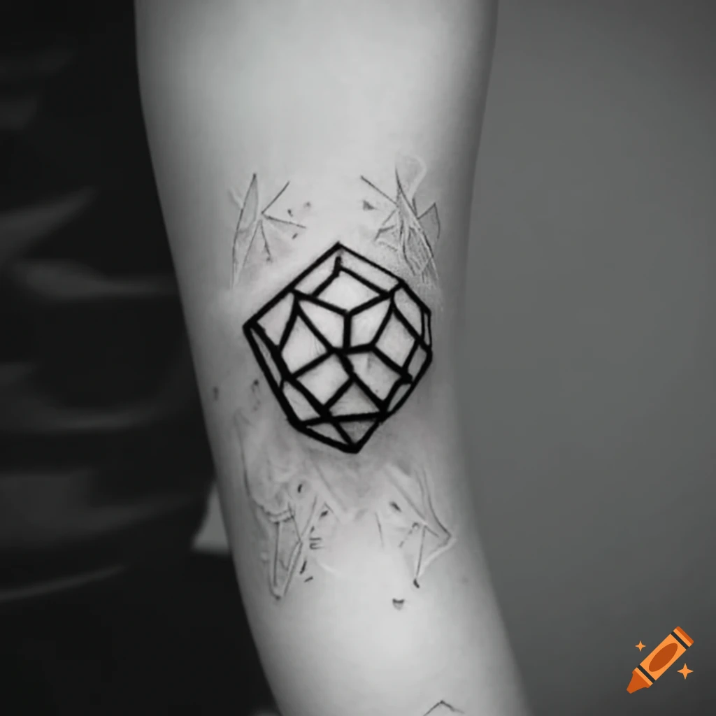 space hexagon done by Rebecca Hutt at Blacksheep Body arts, Oranjestad,  Aruba : r/tattoos
