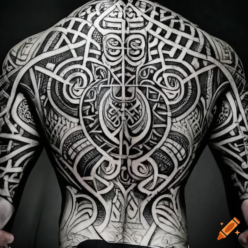Back Tattoo: Celtic Design in Two Variations — LuckyFish, Inc. and Tattoo  Santa Barbara