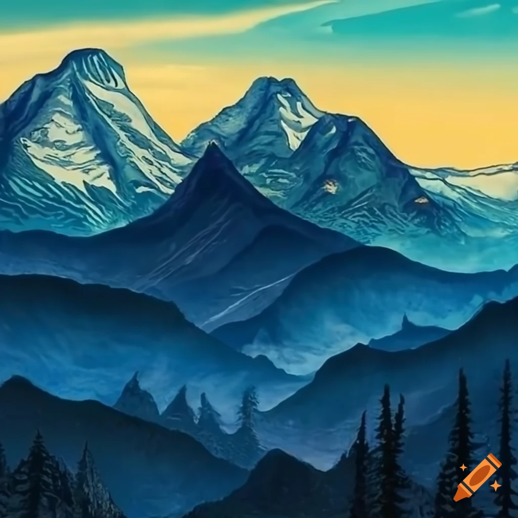 Painting Of Everest And Mickey Mouse On Craiyon