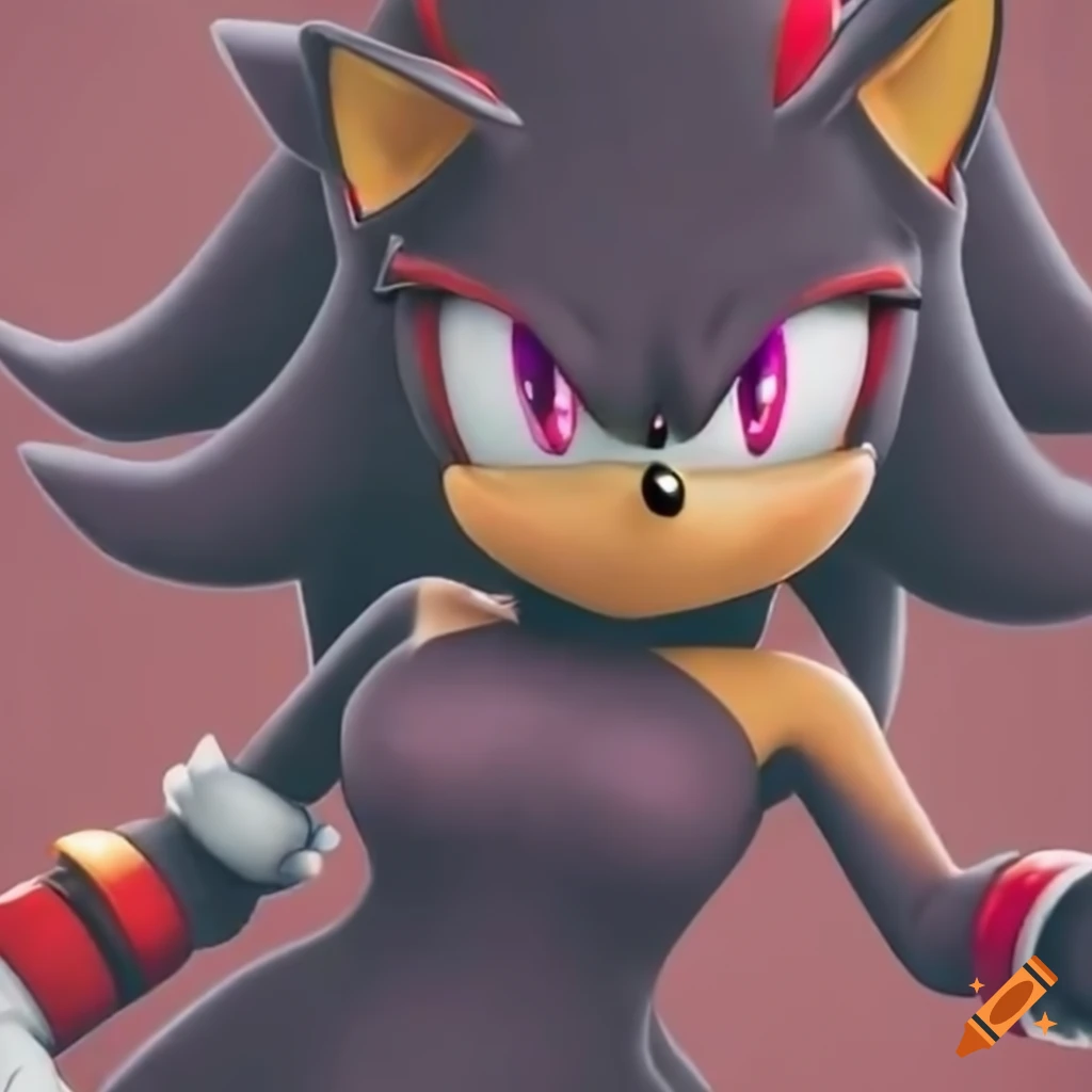 female Shadow the Hedgehog and Rouge in stylish outfits