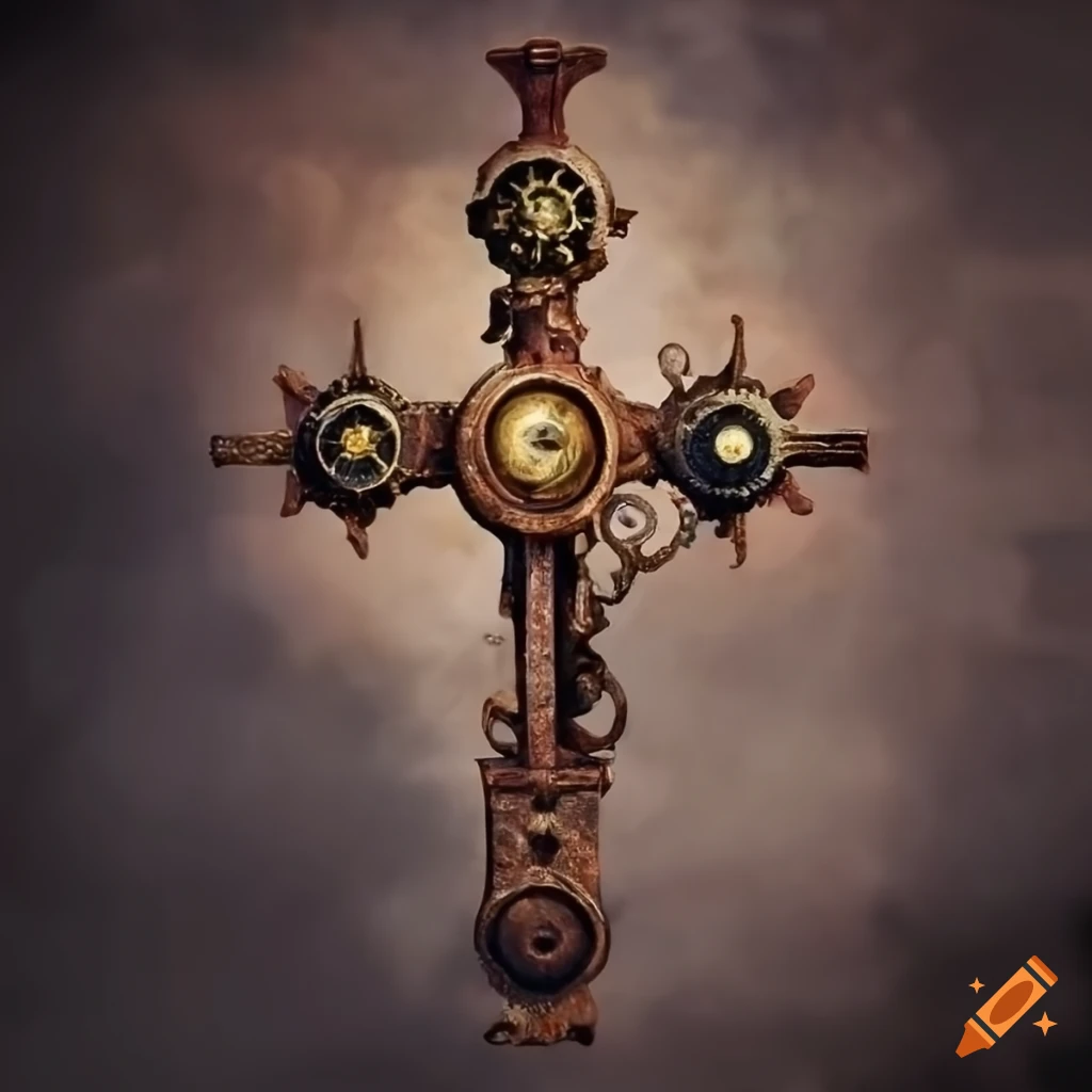 steampunk Christian Cross