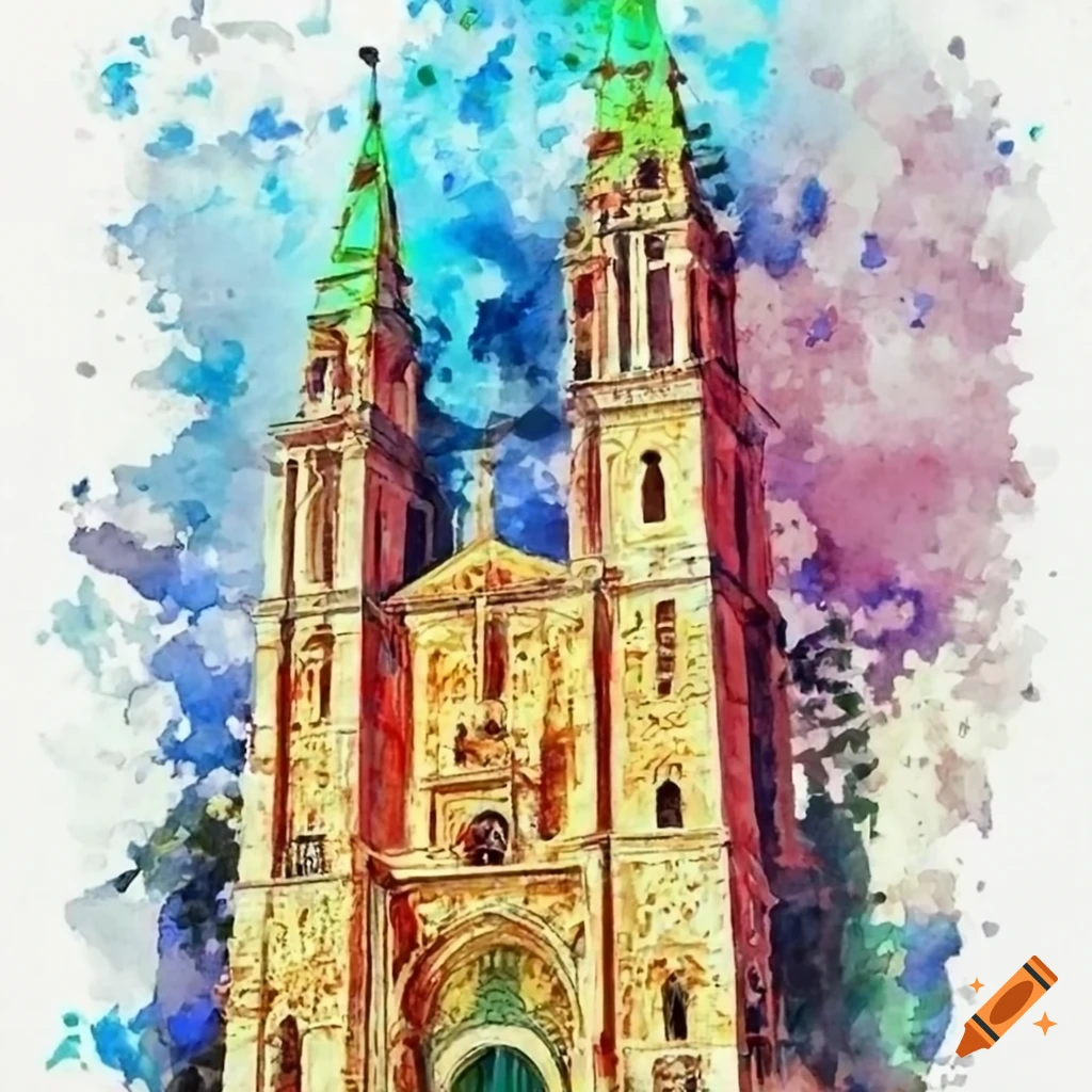watercolor-illustration-of-famous-tourist-destinations-in-europe-on-craiyon