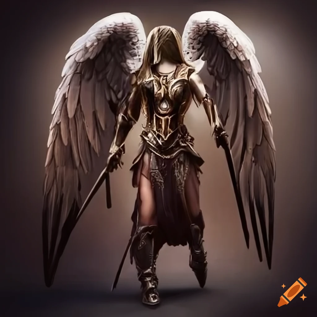 Image of a war angel on Craiyon