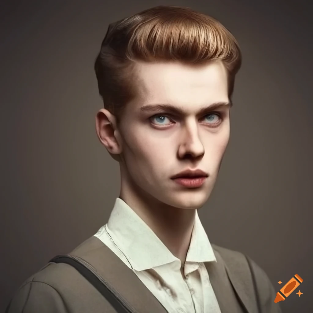 portrait of a stylish young German man