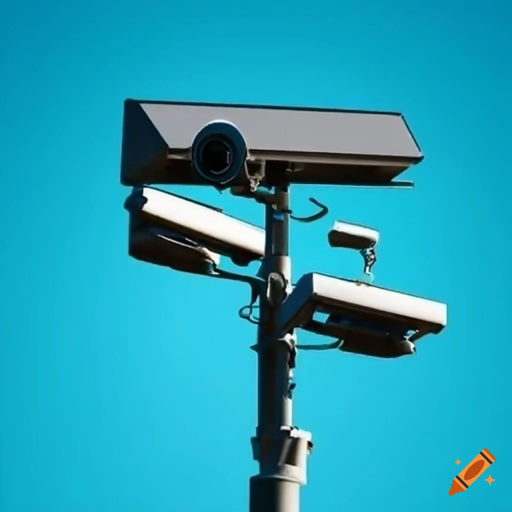 tree with surveillance cameras