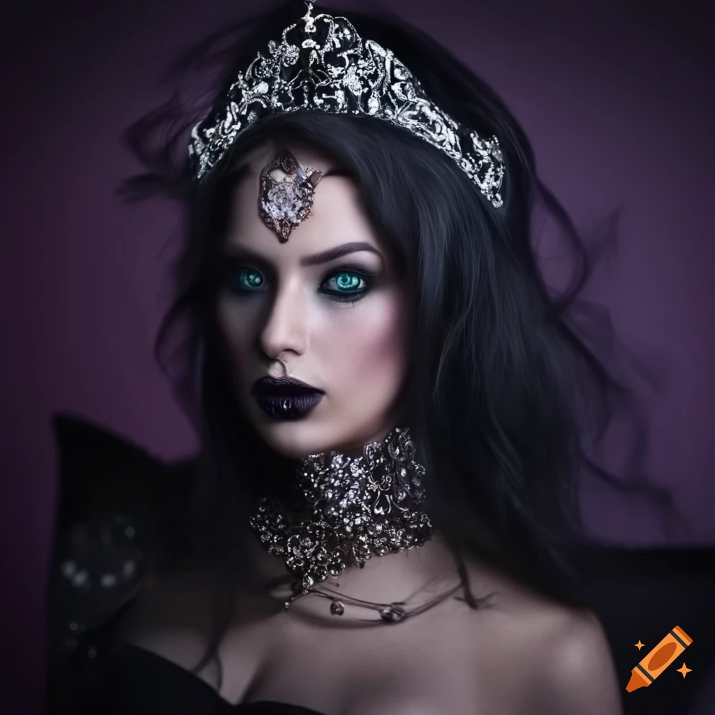 Portrait of a dark sorceress