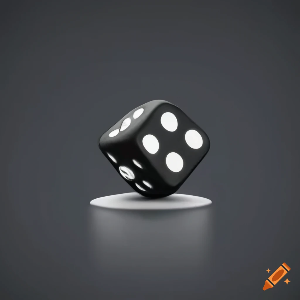black dice and white chess piece dancing together