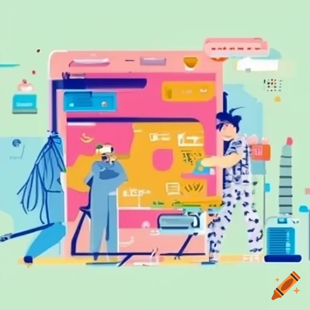 Drawing showcasing the importance of graphical user interface on Craiyon