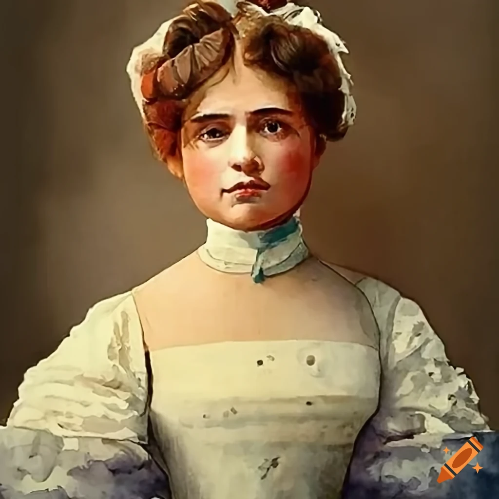 portrait of a woman from 1890