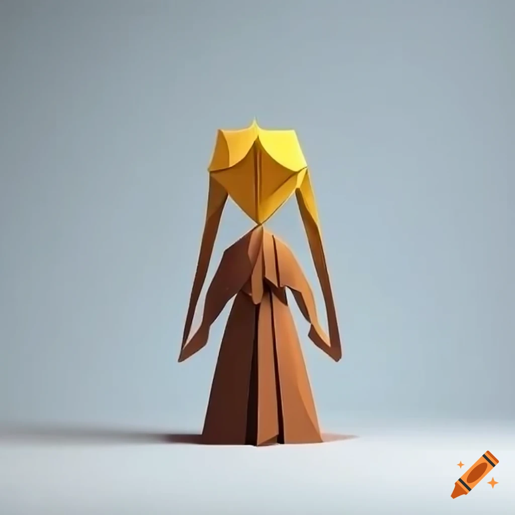 minimalist paper sculpture of Zelda game