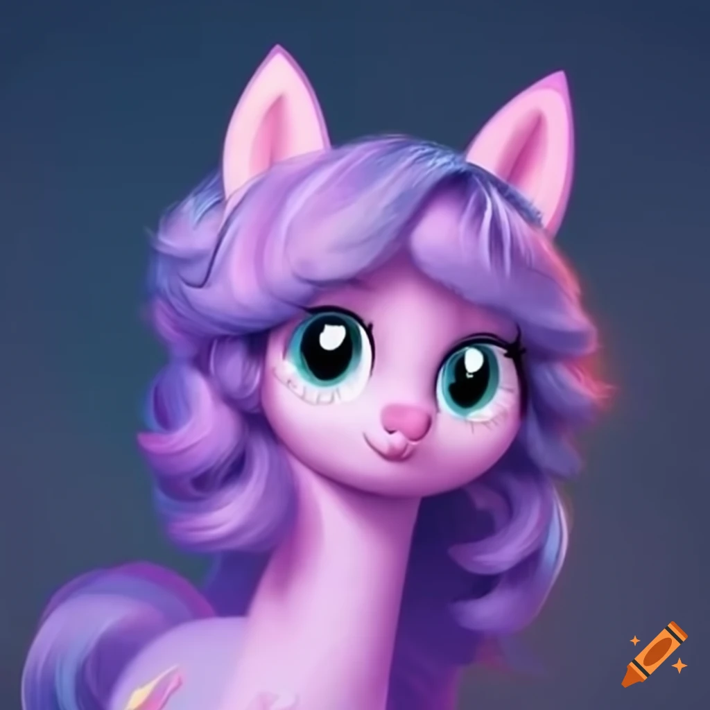 Fluffy and cute catlike my little pony character on Craiyon
